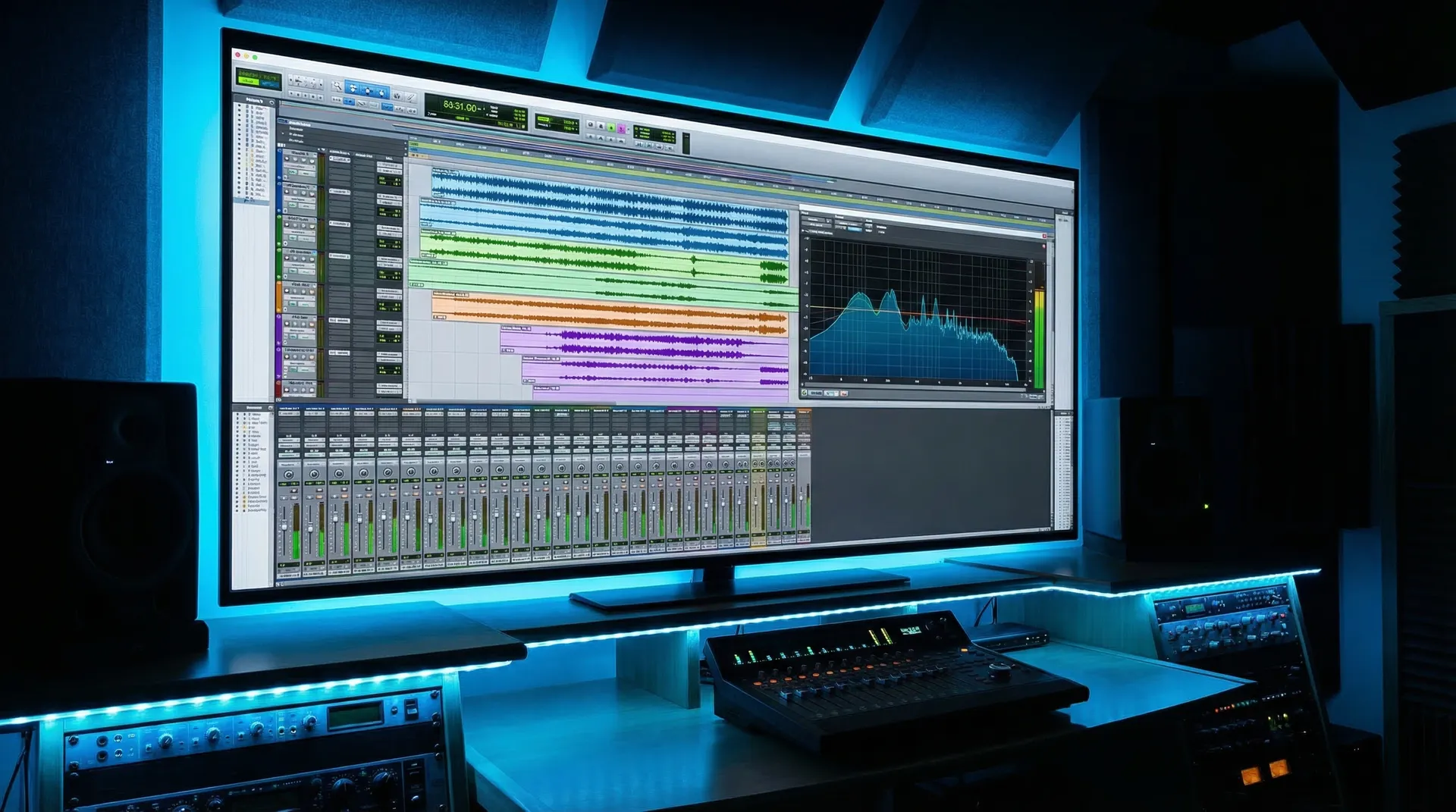 香香腐宅在线混音台 DAW 界面